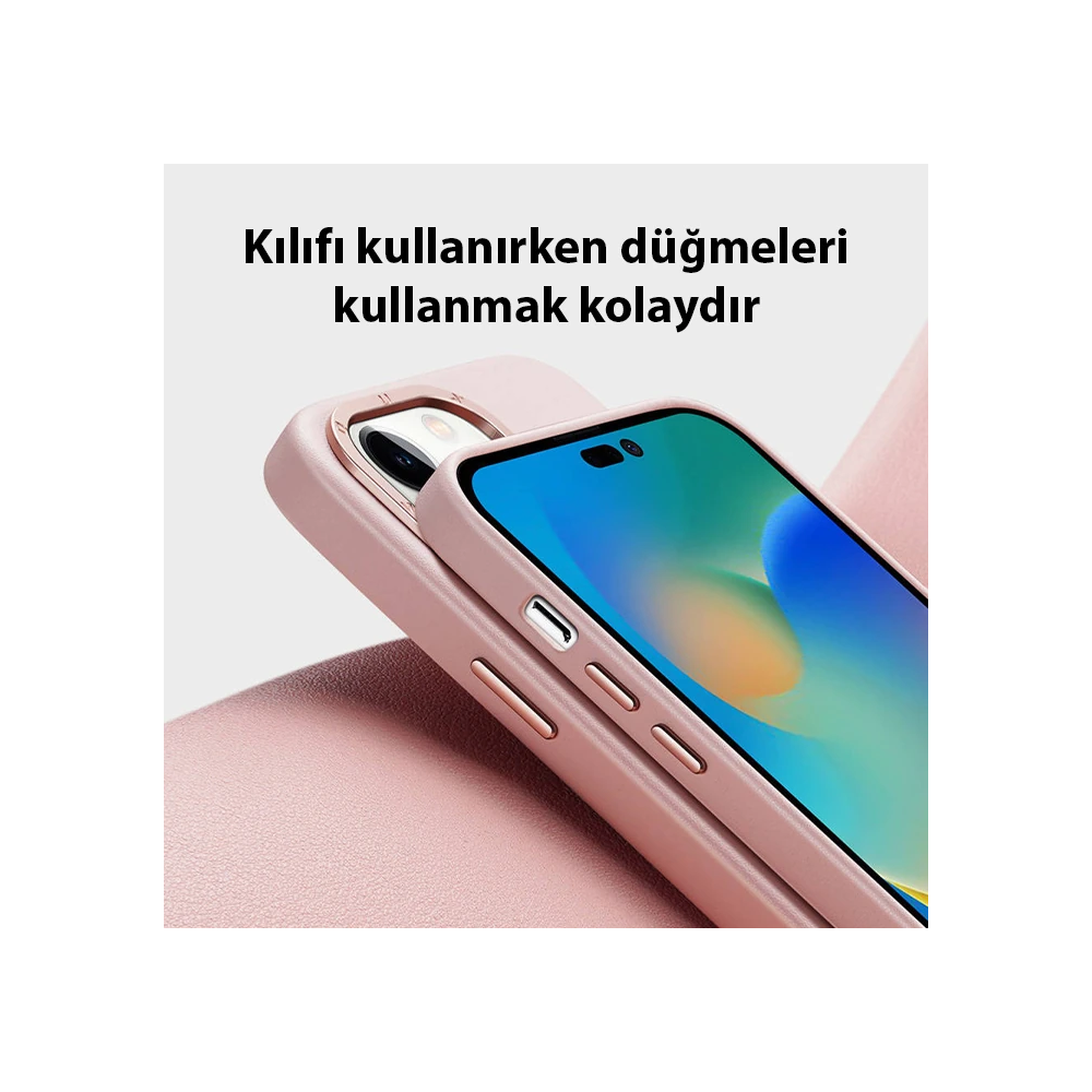Dux Ducis Grit Series iPhone 14 Pro 6.1inç Premium MagSafe Uyumlu Kılı