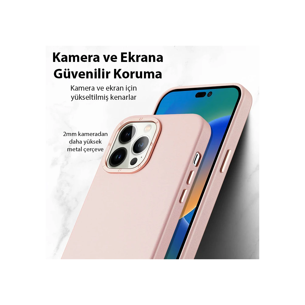 Dux Ducis Grit Series iPhone 14 Pro 6.1inç Premium MagSafe Uyumlu Kılı
