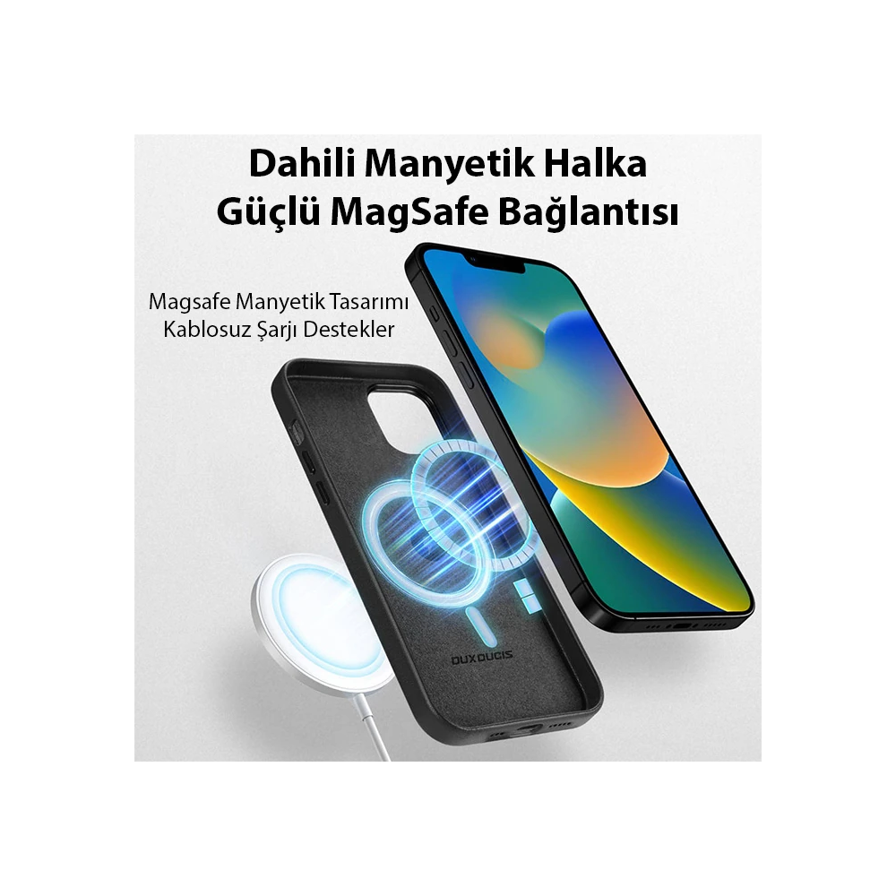 Dux Ducis Grit Series iPhone 14 6.1inç Premium MagSafe Uyumlu Kılıf