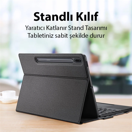 Dux Ducis SM Galaxy Tab S8 Plus-S7 Plus-S7 FE ile Uyumlu Bluetooth Kla
