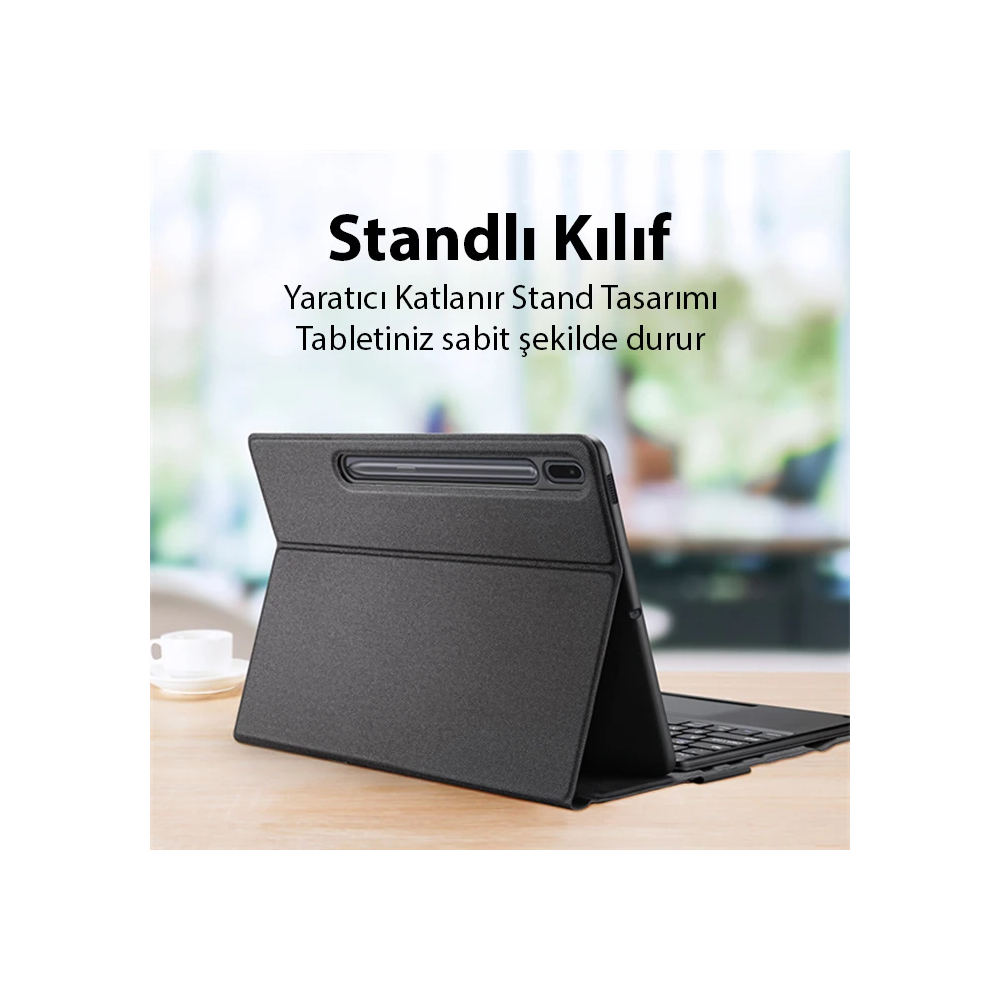 Dux Ducis SM Galaxy Tab S8 Plus-S7 Plus-S7 FE ile Uyumlu Bluetooth Kla