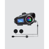 IP65 Suya Dayanıklı Kask Bluetooth Kulaklık LCD Ekranlı
