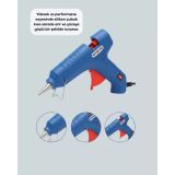 5 Silikon Hediyeli 40W Sıcak Silikon Tabancası Pratik Güçlü Kullanım