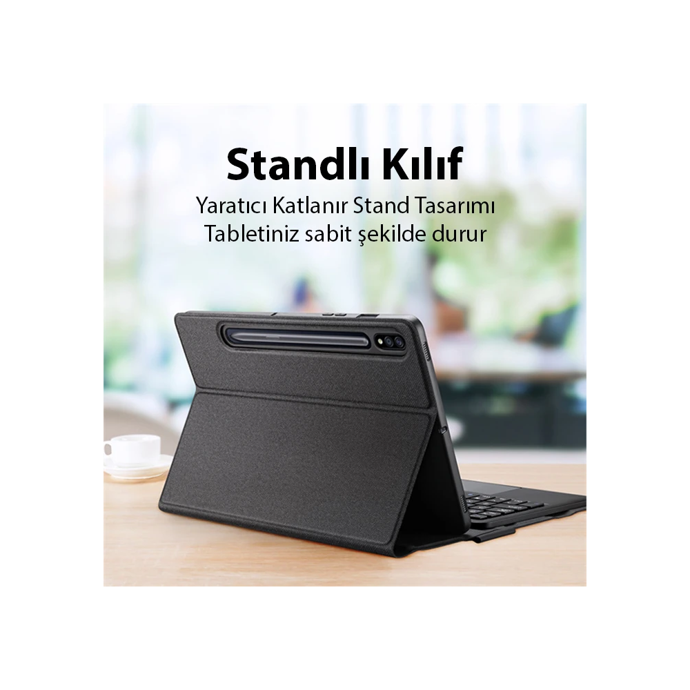Dux Ducis SM Galaxy Tab S8/S7 Bluetooth Klavye Touchpad Kılıf X700-X70