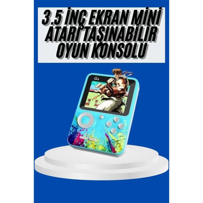 Çocuklara Özel 4K HD Retro Oyun Konsol El Atari Taşınabilir 500 Oyunlu
