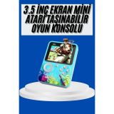 Çocuklara Özel 4K HD Retro Oyun Konsol El Atari Taşınabilir 500 Oyunlu