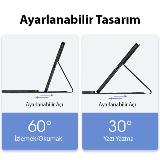 Dux Ducis SM Galaxy Tab S8/S7 Bluetooth Klavye Touchpad Kılıf X700-X70