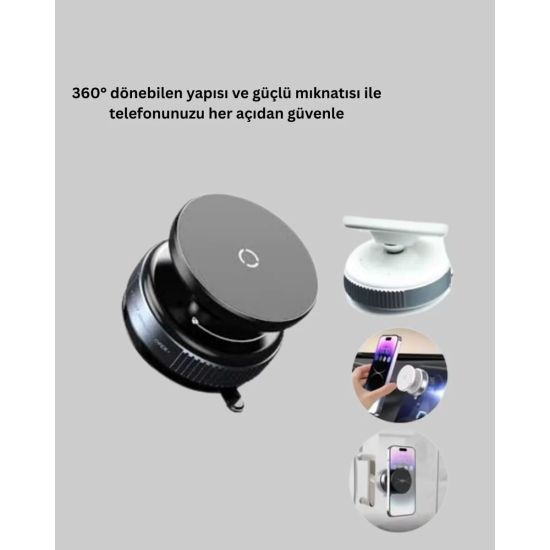 Vakumlu Manyetik Araç İçi Telefon Standı
