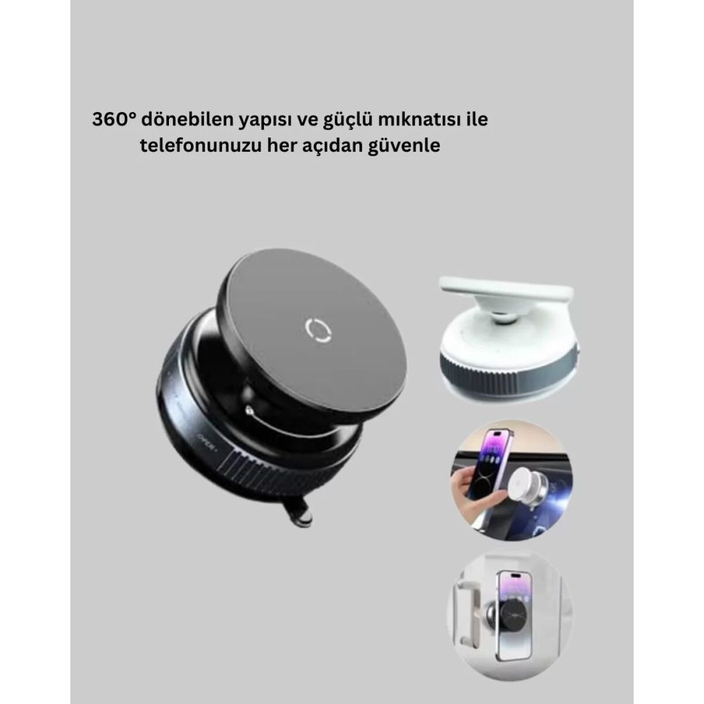Vakumlu Manyetik Araç İçi Telefon Standı