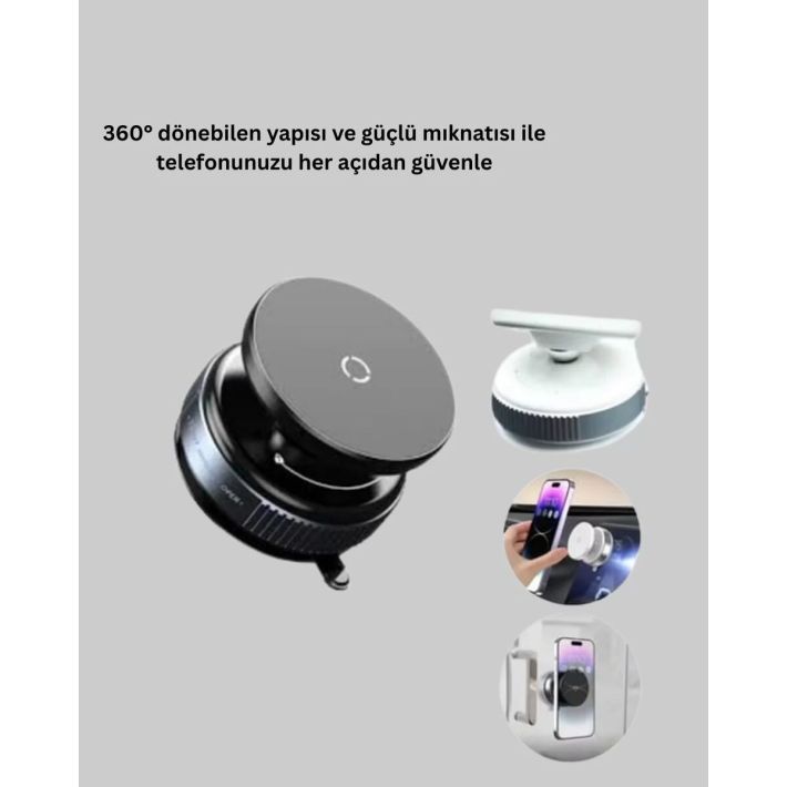Vakumlu Manyetik Araç İçi Telefon Standı