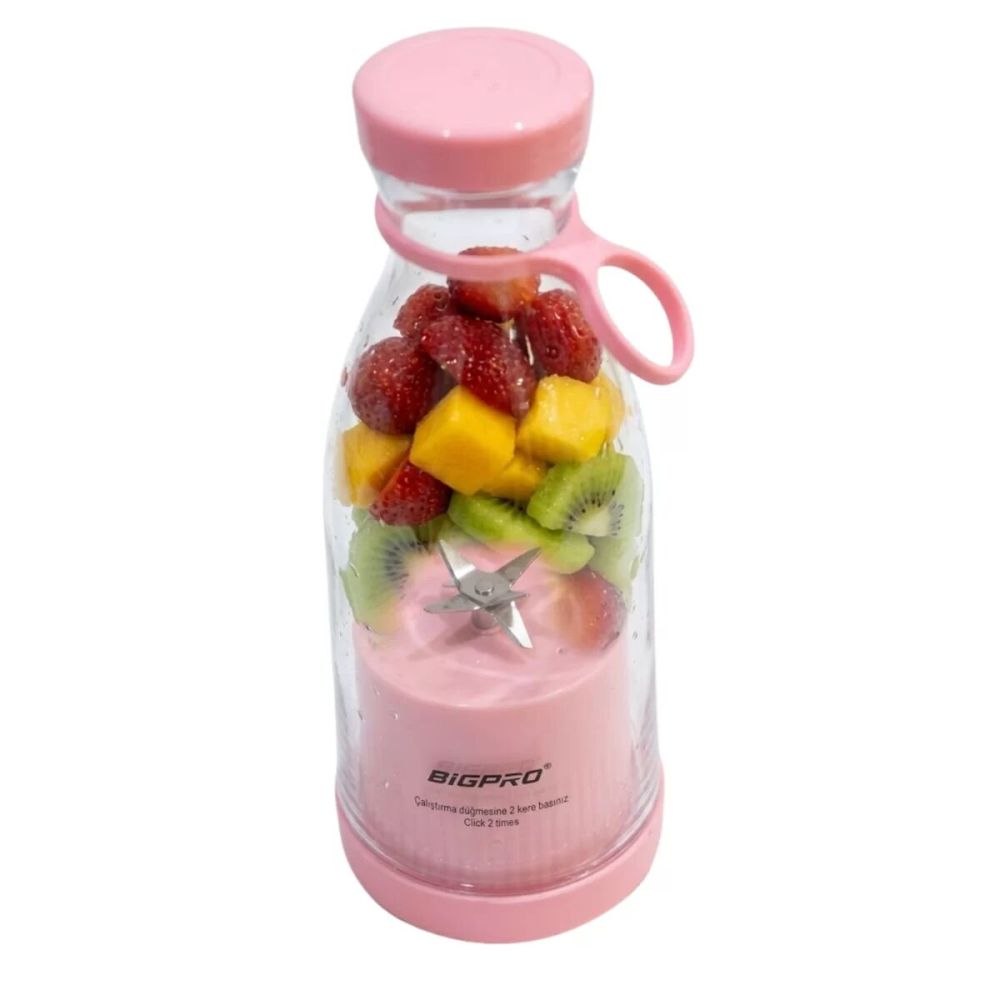 Kablosuz Taşınabilir Blender Smoothie Milkshake Hazırlama Tek Tuş Kull