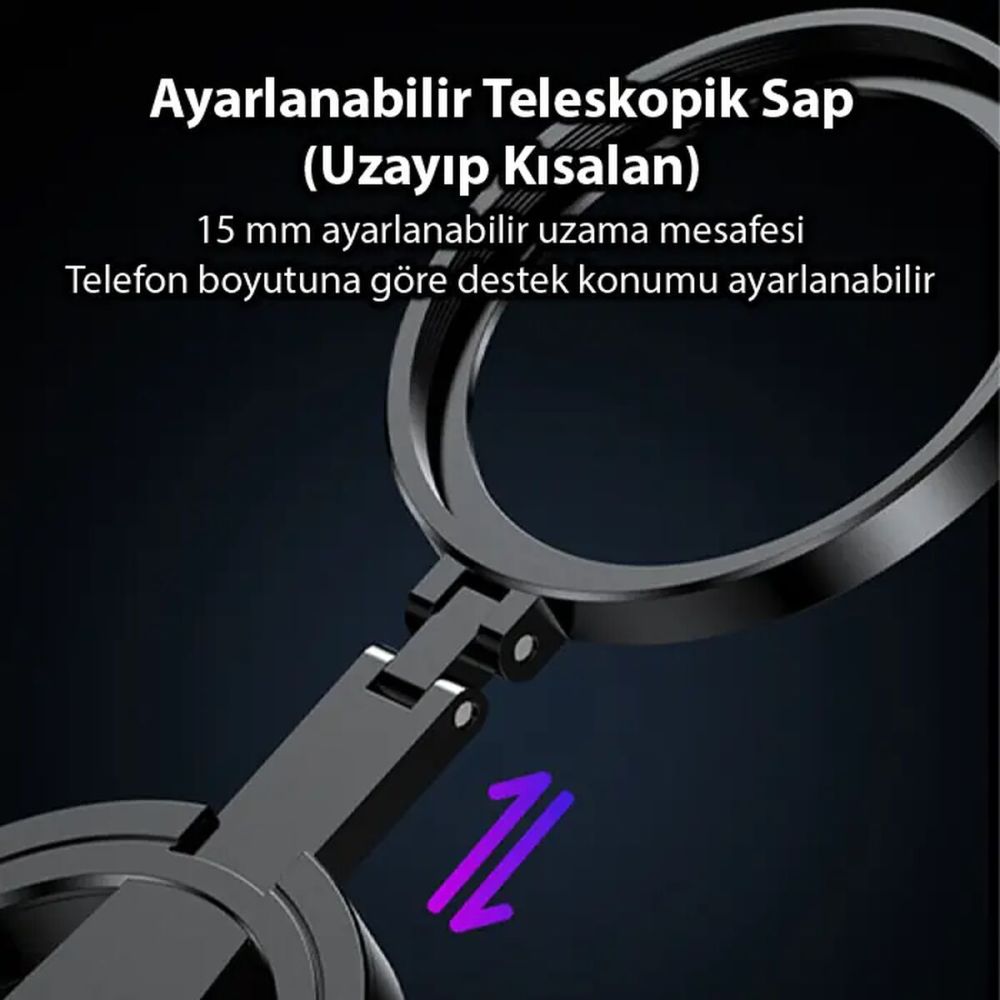 Ally MagSafe Uyumlu Manyetik 52mm CPL Polarize Telefon Kamera Lens Fil