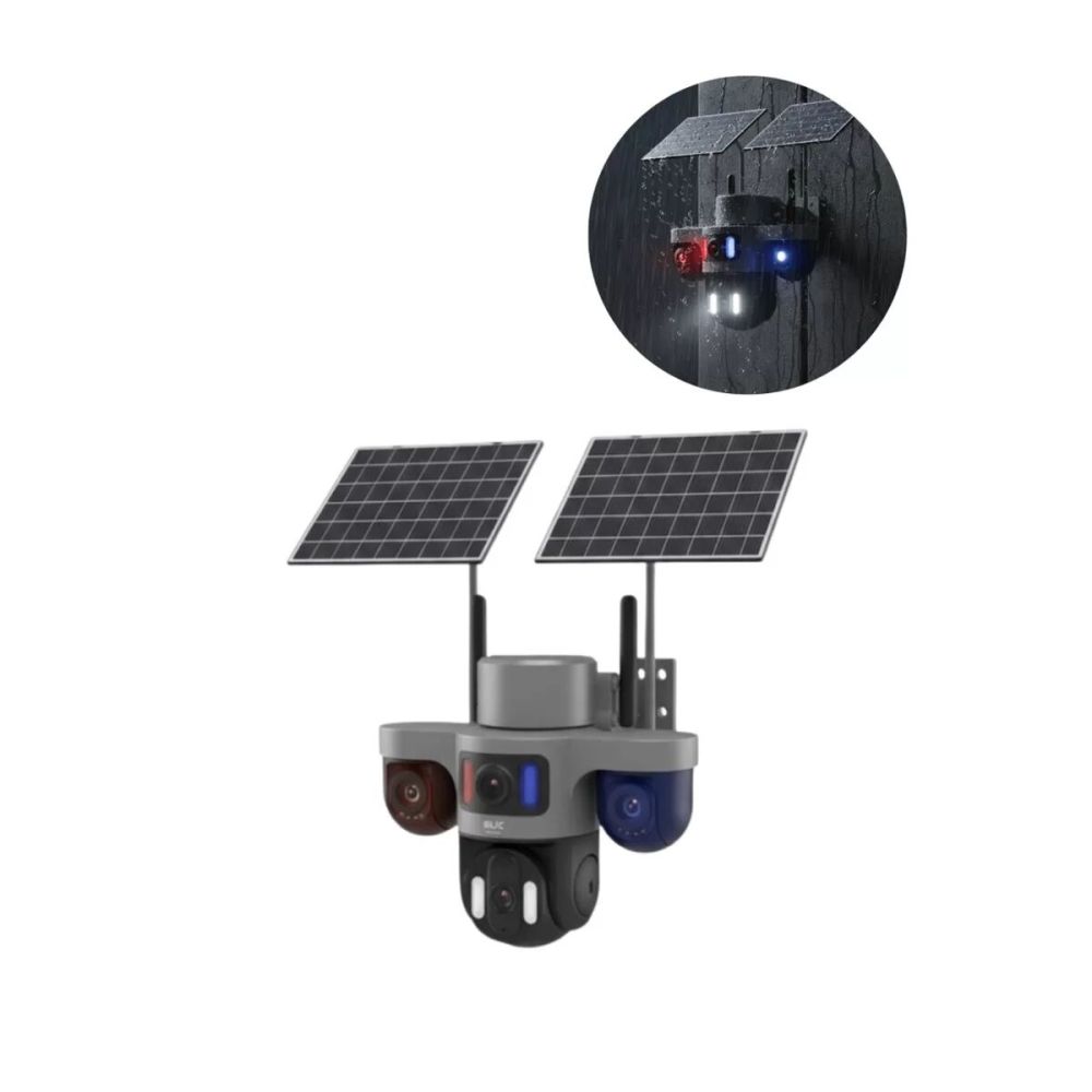 Güneş Enerjili Arıcı Kamerası 4G SIM Kartlı 9MP 3 Lens Yayla Güvenlik 