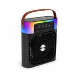 RGB Işıklı Buharlı Masaüstü Fan Sessiz Çalışan USB Şarjlı Taşınabilir 