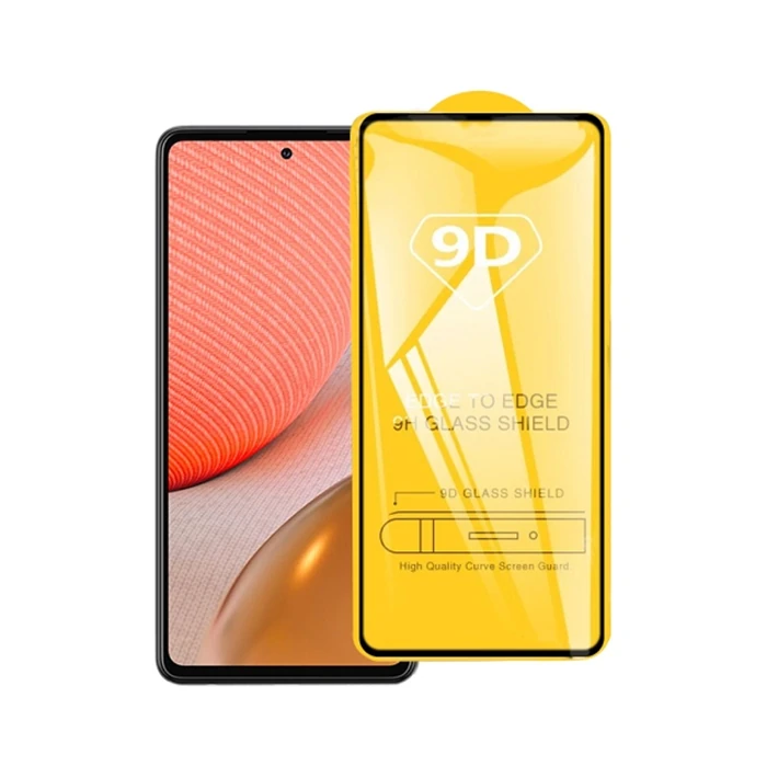 SM Galaxy A72 9D Full Glue Tempered Cam Ekran Koruyucu