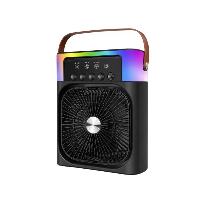 Taşınabilir Sprey Fan RGB Işıklı Mini Klima Soğutucu Nemlendirici USB 