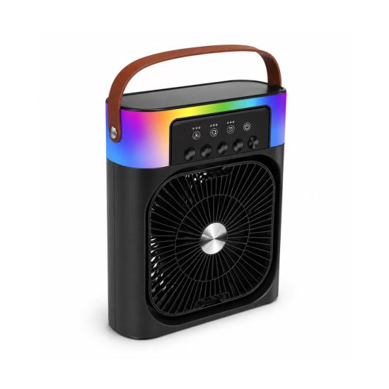 Taşınabilir Sprey Fan RGB Işıklı Mini Klima Soğutucu Nemlendirici USB 