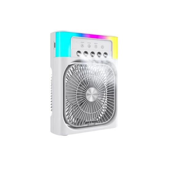 Su Buharlı Mini Klima Fan RGB Işıklı Taşınabilir Serinletici