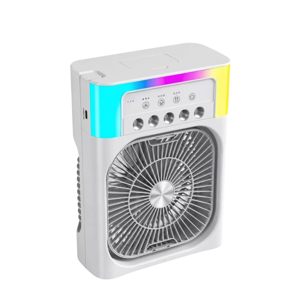 Mini Klima Fan Su Hazneli USB Şarjlı Sessiz Masaüstü Soğutucu