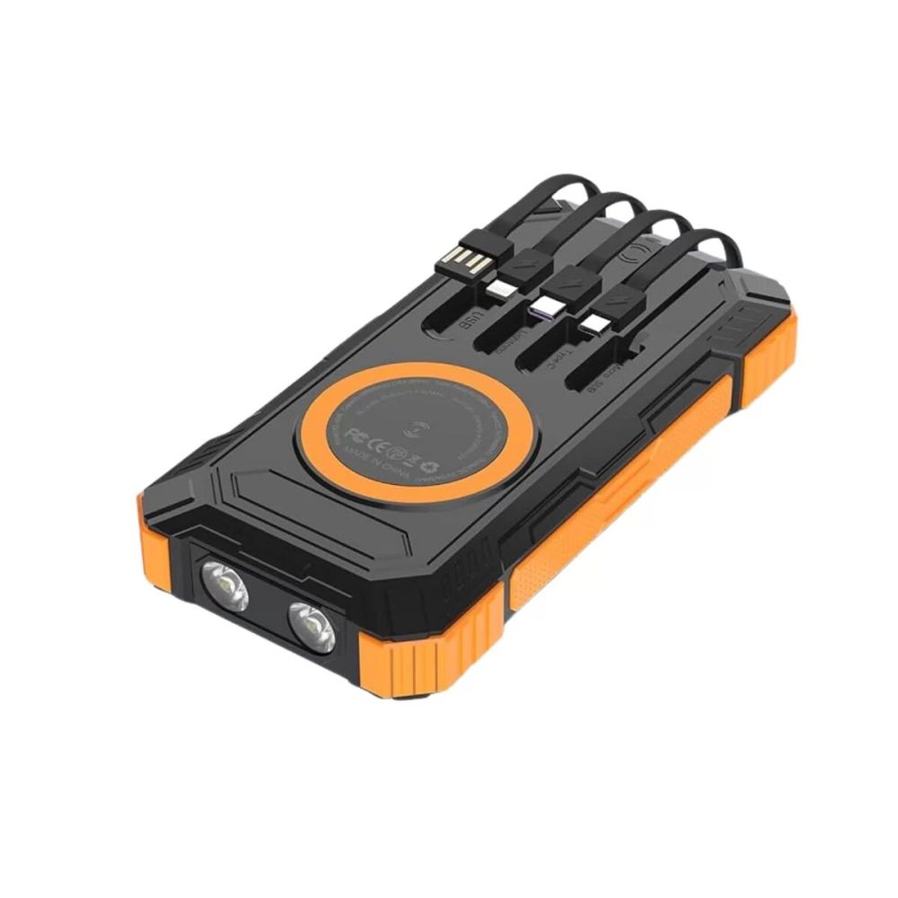 20000 mAh Powerbank Güneş Enerjili Kablosuz Şarj Hızlı Şarj Taşınabili