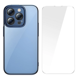 Baseus Glitter iPhone 14 Pro Max 6.7 Renkli Kenar Silikon Kılıf + Temp