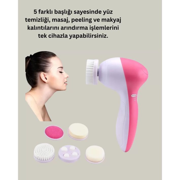 Fırçalı Yüz Temizleme ve Spa Masaj Cihazı