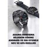 Akıllı Saat Arama Cevaplayan Titreşim Özelliğiyle Bildirim Görebilen