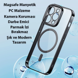 Baseus Glitter iPhone 14 Pro Max 6.7 Magsafe Silikon Kılıf + Tempered 