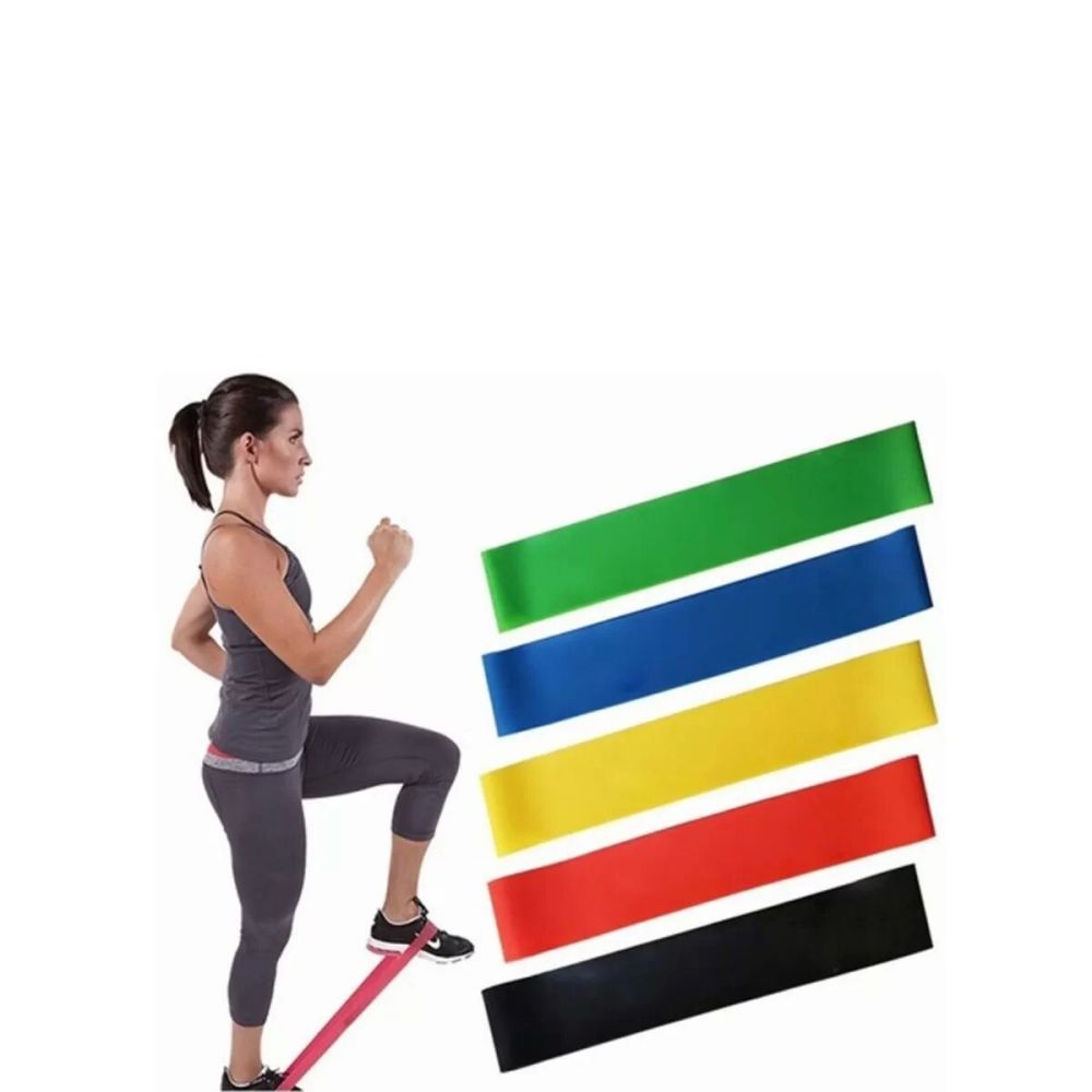 Pilates ve Fitness Direnç Bandı Egzersiz İçin Esnek Güçlendirme Lastiğ
