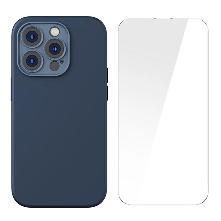 Baseus Liquid Silica Gel iPhone 14 Pro 6.1 Magsafe Silikon Kılıf + Tem