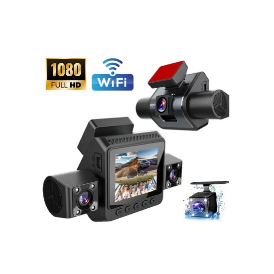 Araç İçi Güvenlik Kamerası 4 Lensli Full HD Kayıt Destekli Sistem