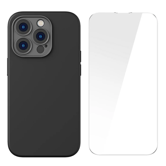 Baseus Liquid Silica Gel iPhone 14 Pro 6.1 Magsafe Silikon Kılıf + Tem