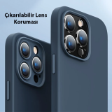 Baseus Liquid Silica Gel iPhone 14 Pro 6.1 Magsafe Silikon Kılıf + Tem