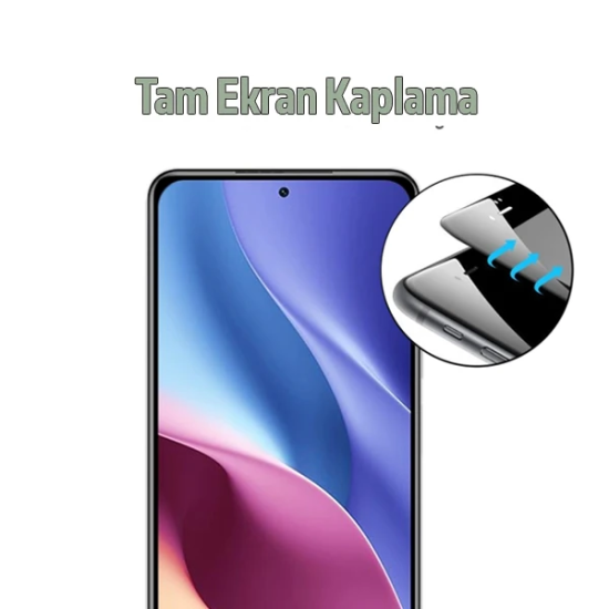Xiaomi Redmi K40/K40 Pro Full Glue Tam Kaplama Ekran Koruyucu