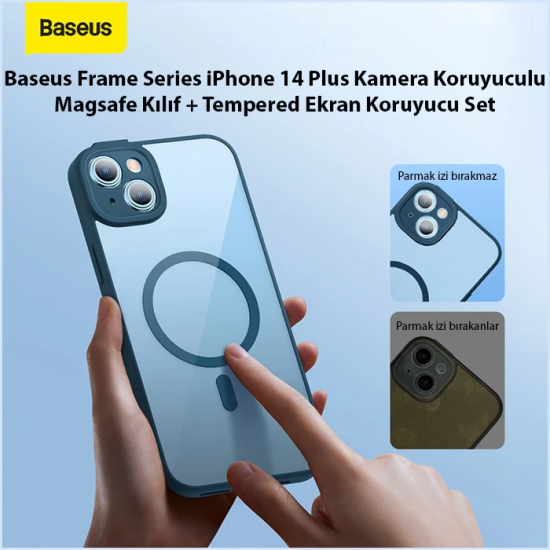 Baseus Frame Series iPhone 14 Plus 6.7 Kamera Koruyuculu Magsafe Kılıf
