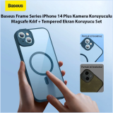 Baseus Frame Series iPhone 14 Plus 6.7 Kamera Koruyuculu Magsafe Kılıf