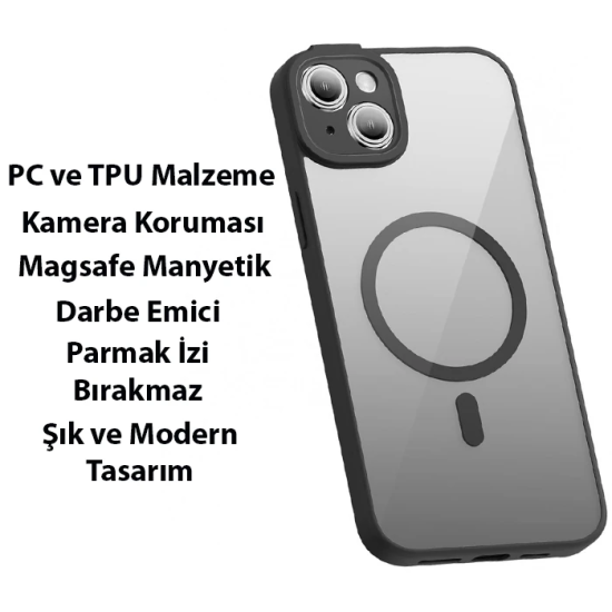 Baseus Frame Series iPhone 14 Plus 6.7 Kamera Koruyuculu Magsafe Kılıf