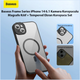 Baseus Frame Series iPhone 14 6.1 Kamera Koruyuculu Magsafe Kılıf + Te