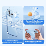 Baseus Crystal iPhone 14 Pro 6.1 Ultra-Thin Silikon Kılıf + Tempered E