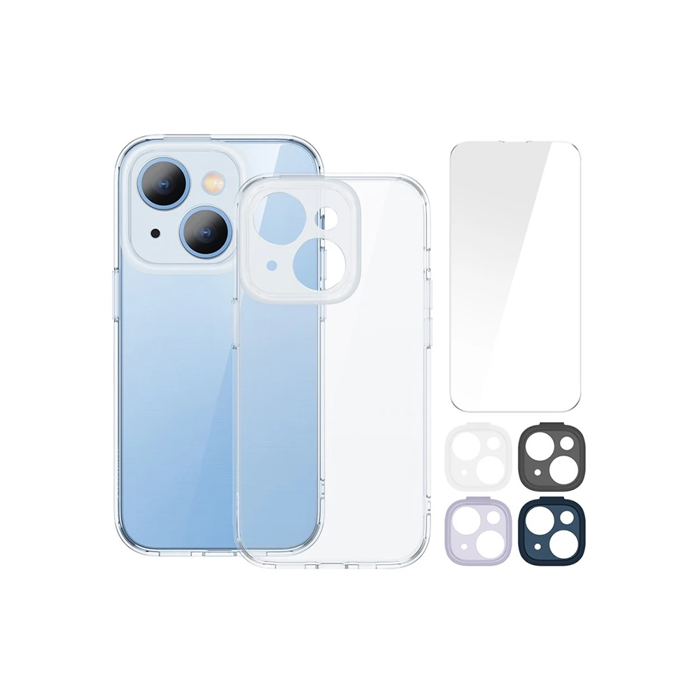 Baseus Illusion Series iPhone 14 Plus 6.7 Silikon Kılıf + Tempered Ekr