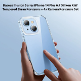 Baseus Illusion Series iPhone 14 Plus 6.7 Silikon Kılıf + Tempered Ekr