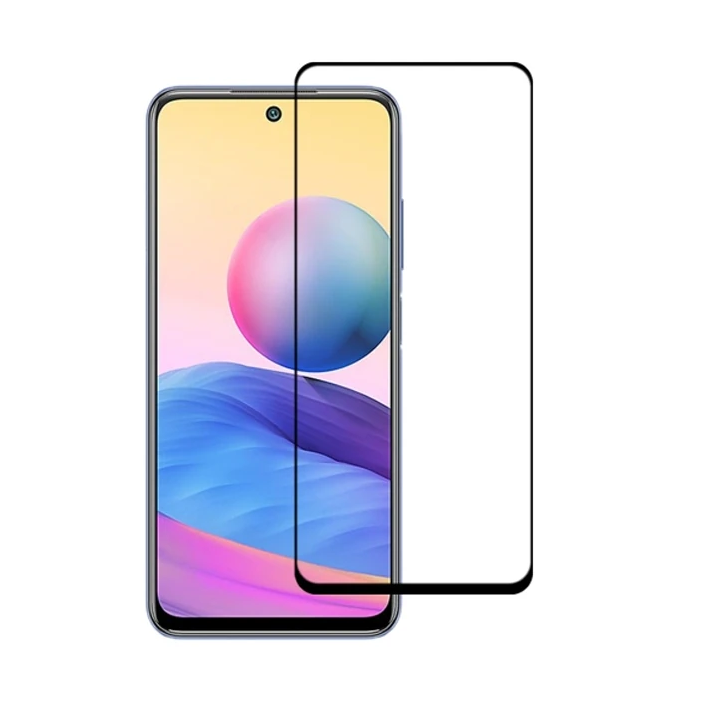 Xiaomi Redmi Note 10 Full Glue Full Kaplama Tempered Cam Ekran Koruyuc