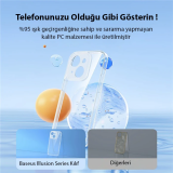 Baseus Illusion Series iPhone 14 Plus 6.7 Silikon Kılıf + Tempered Ekr