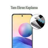 Xiaomi Redmi Note 10 Full Glue Full Kaplama Tempered Cam Ekran Koruyuc