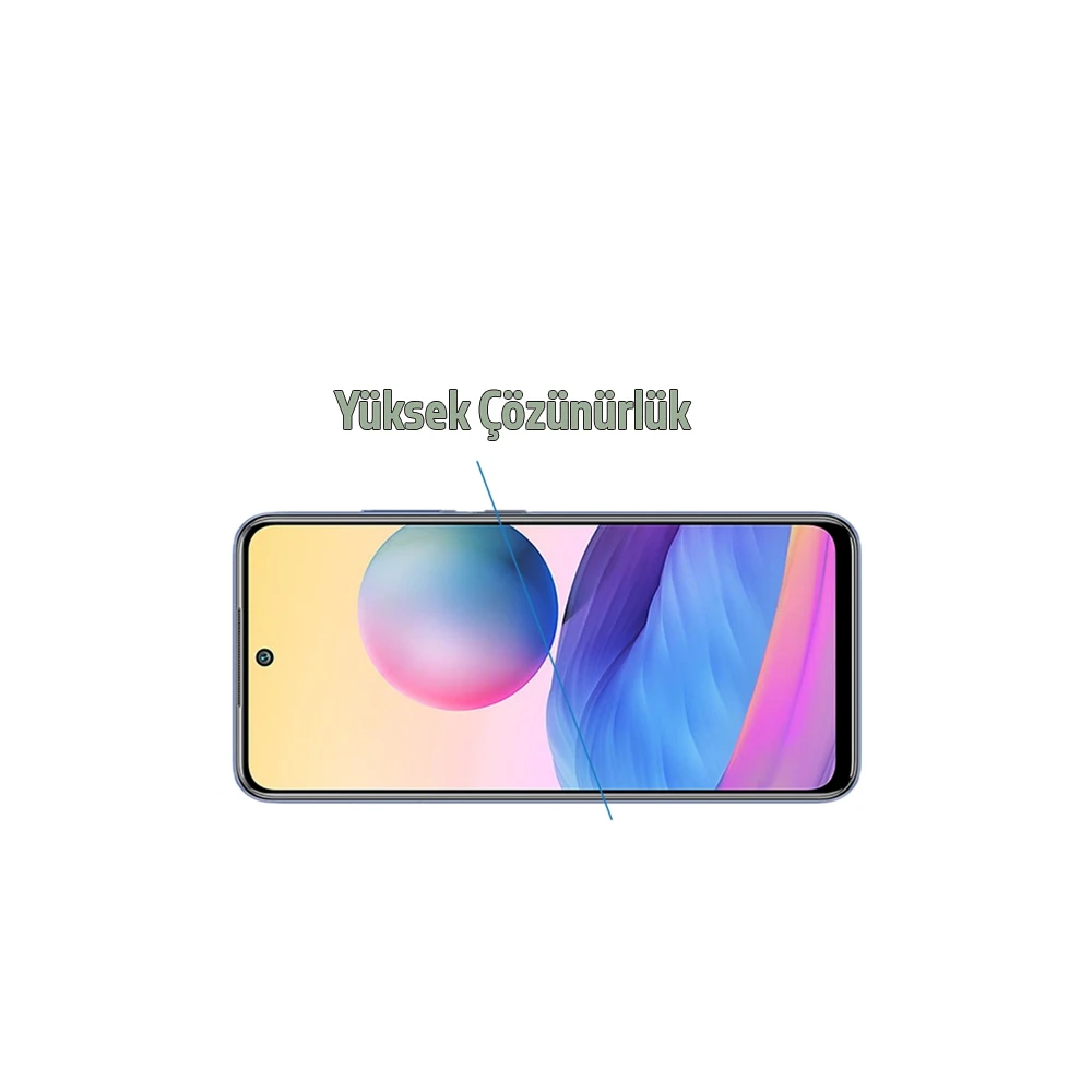 Xiaomi Redmi Note 10 Full Glue Full Kaplama Tempered Cam Ekran Koruyuc