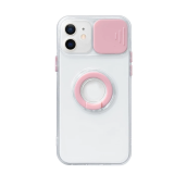 Ally iPhone 12 Mini 5.4inç Kılıf Sürgülü Kamera Lens Korumalı Yüzük St