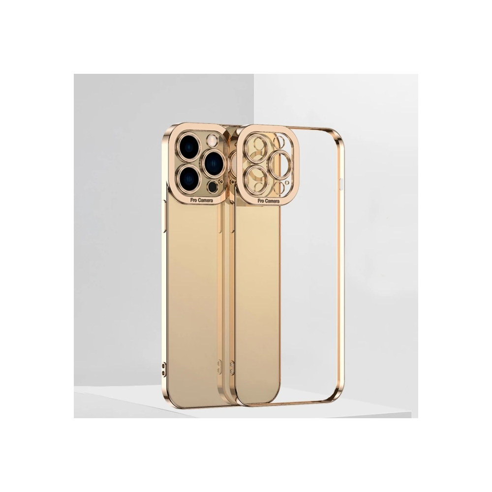ALLY Fashion Series iPhone 12 Pro Kılıf Renkli Kenar Lazer Çerçeveli S