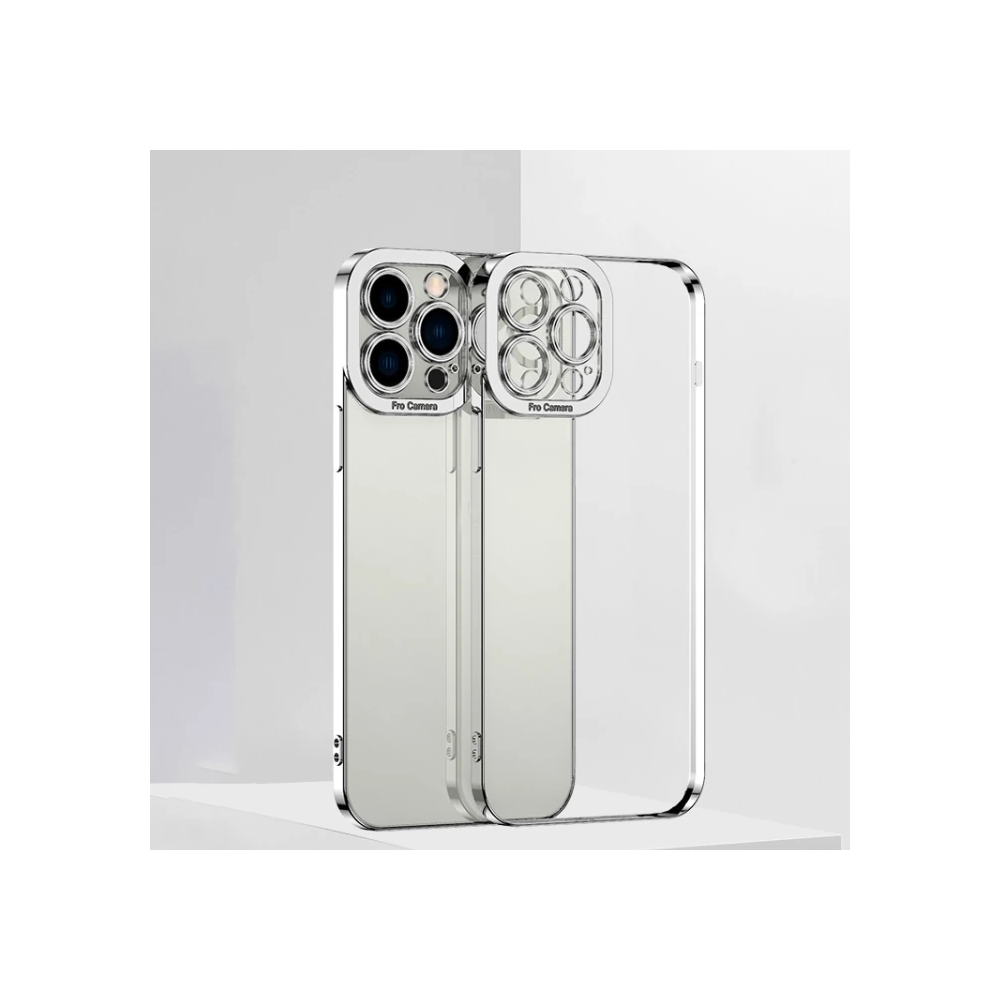 ALLY Fashion Series iPhone 12 Pro Kılıf Renkli Kenar Lazer Çerçeveli S