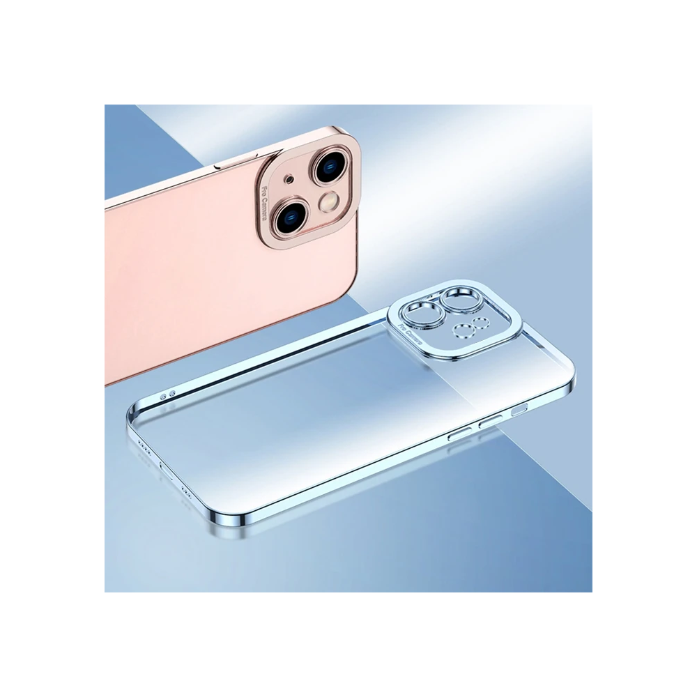ALLY Fashion Series iPhone 12 Pro Kılıf Renkli Kenar Lazer Çerçeveli S