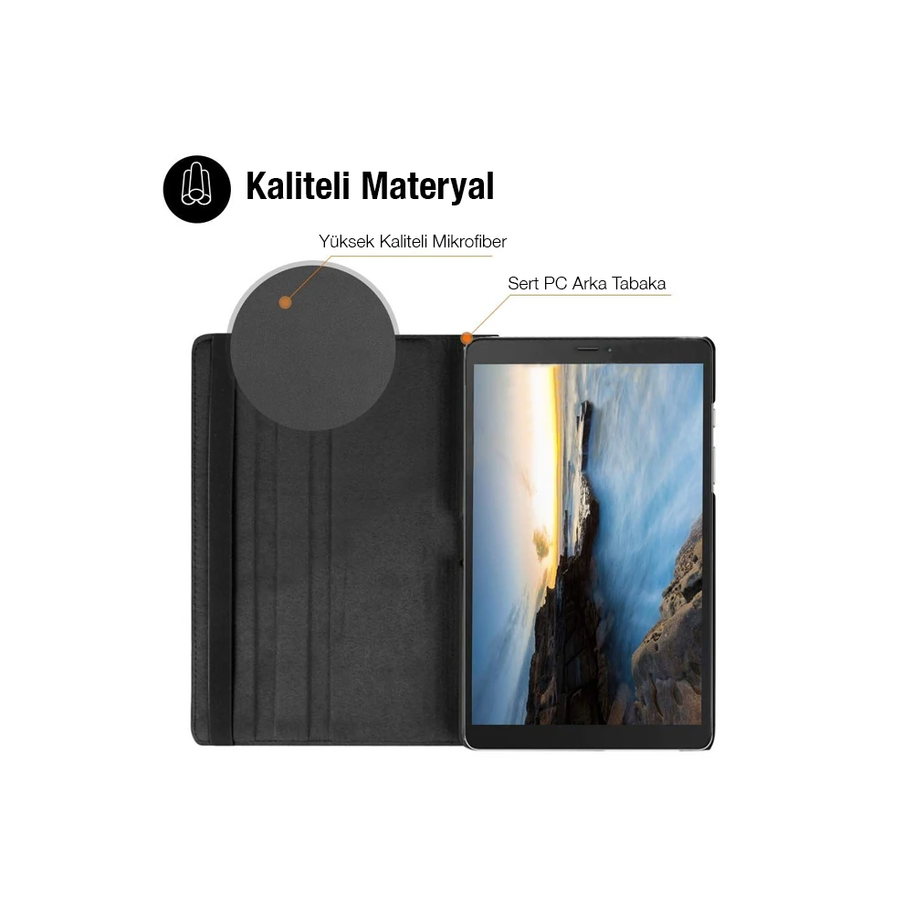 SM Galaxy Tab A 10.0 (P580-P585) 360 Derece Döner Standlı Kılıf